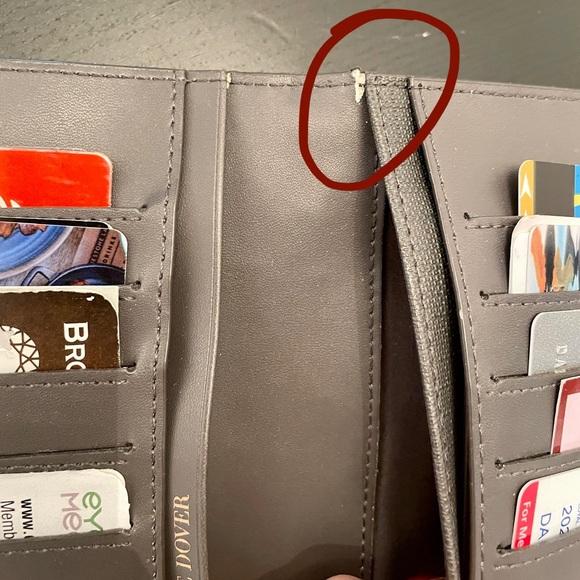 Dagne Dover Slim Wallet in graphite - Picture 6 of 7